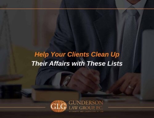 Help Your Clients Clean Up Their Affairs With These Lists